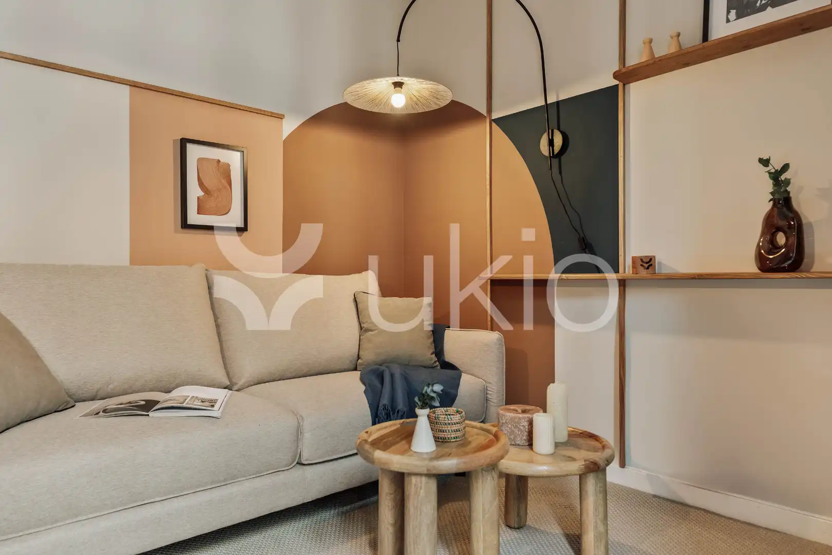 Living room of Apartments for rent in Barcelona  with Air Conditioner, Heating and Furnished
