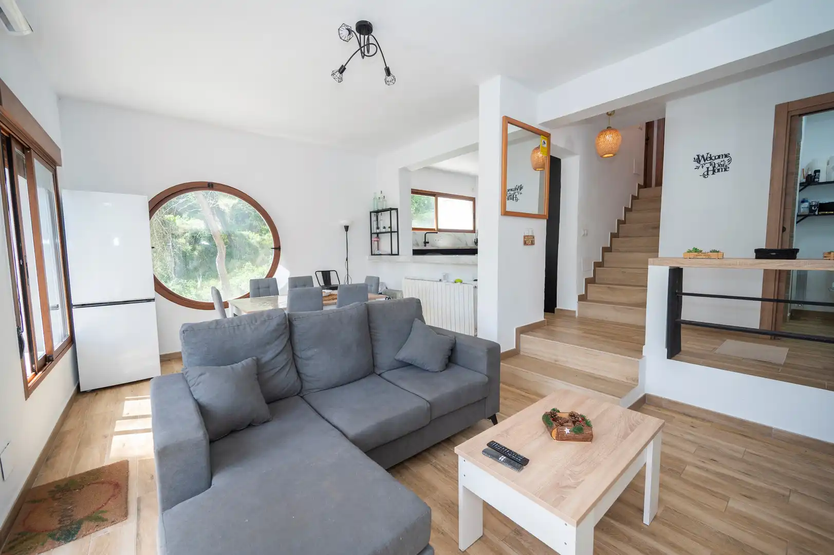 Sala d'estar de Casa adosada en venda en Santa Eulària des Riu amb Aire condicionat i Calefacció