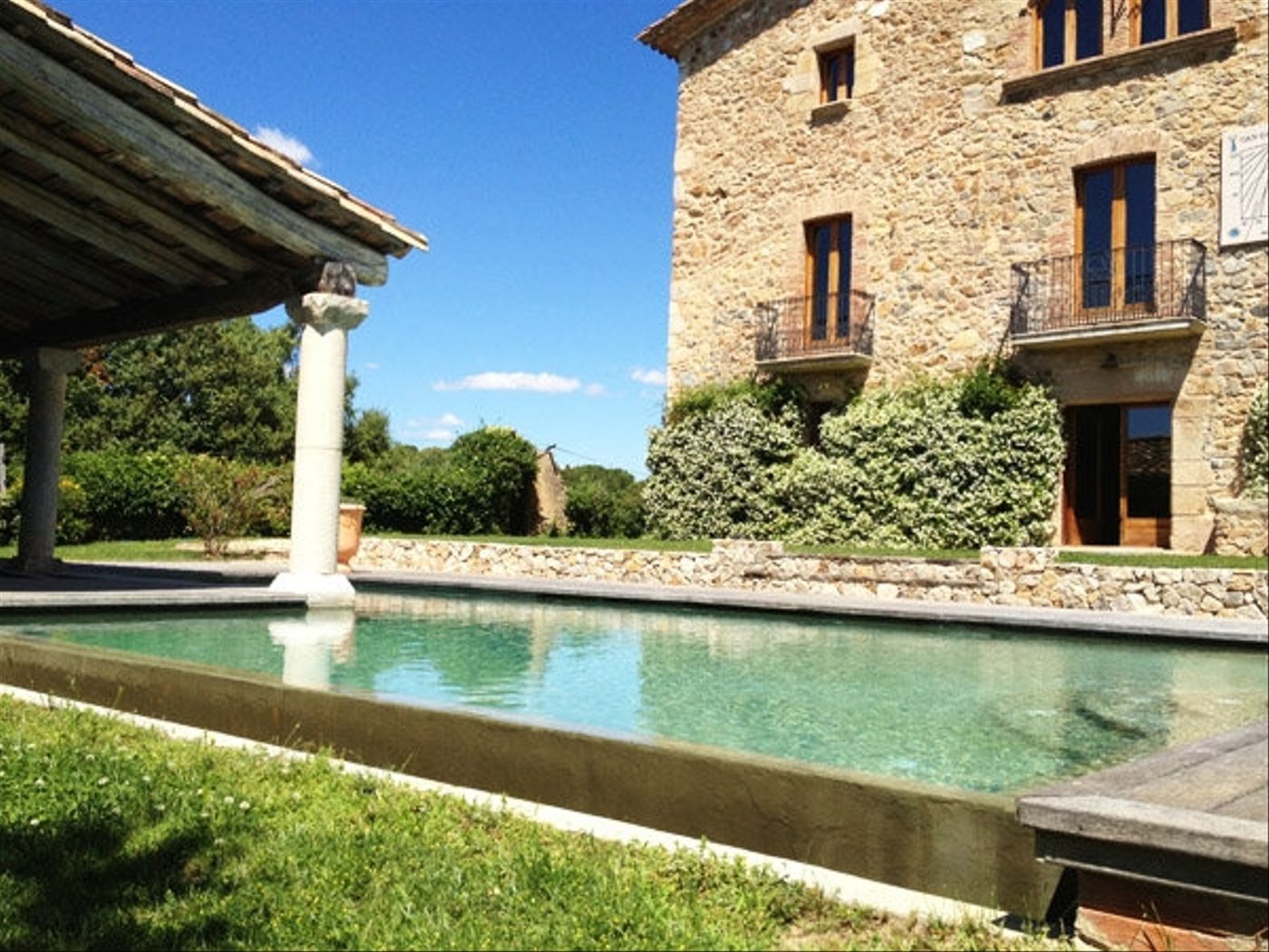 Piscina de Finca rústica en venda en Llagostera amb Piscina