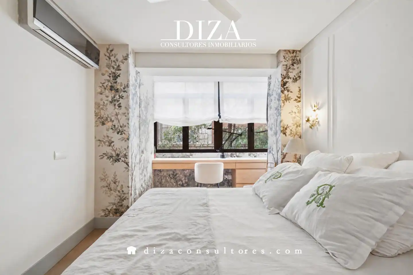 Bedroom of Flat for rent in Madrid  with Air Conditioner, Heating and Furnished