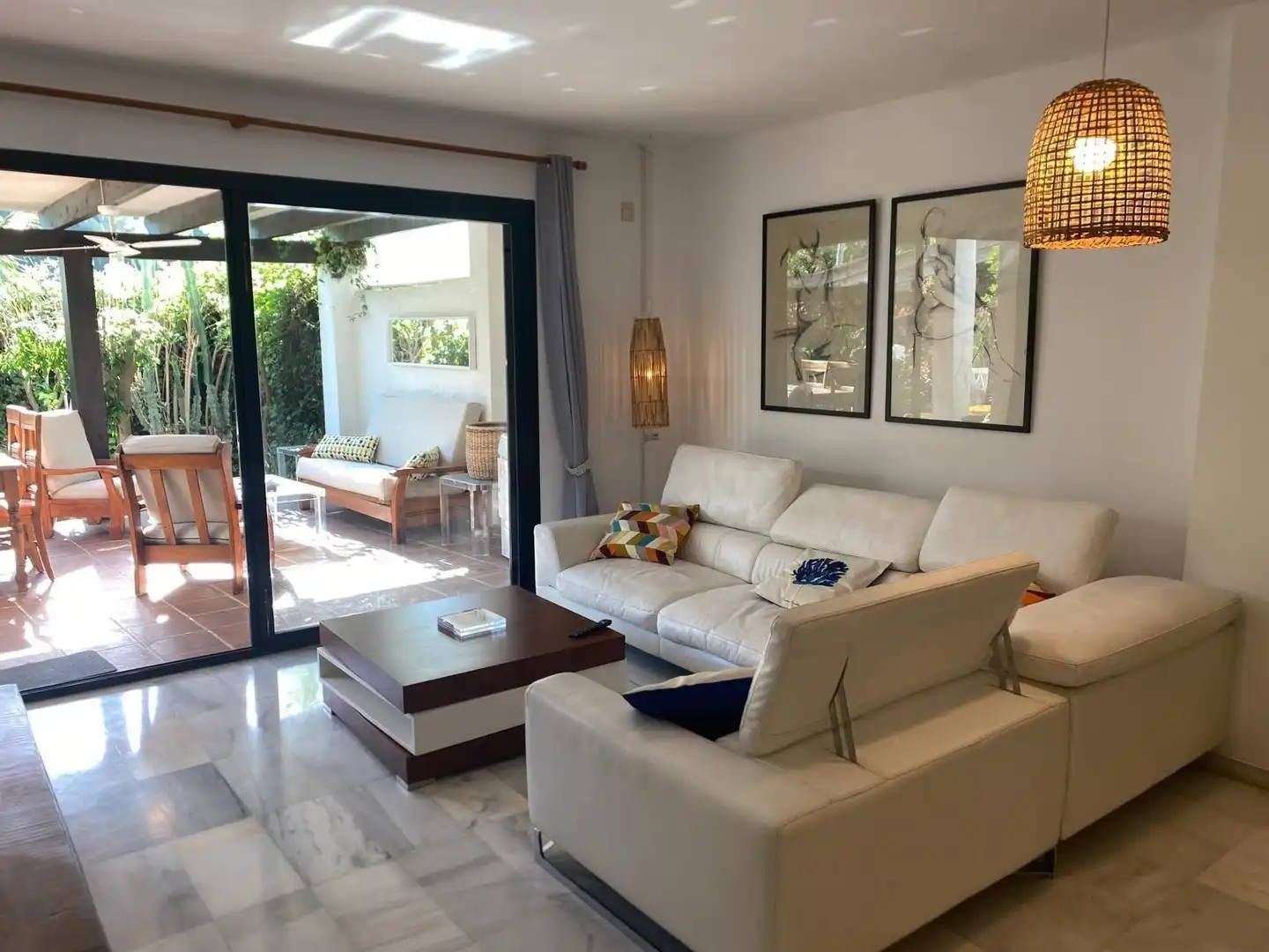 Living room of Apartments for rent in Marbella  with Air Conditioner, Furnished and Washing machine