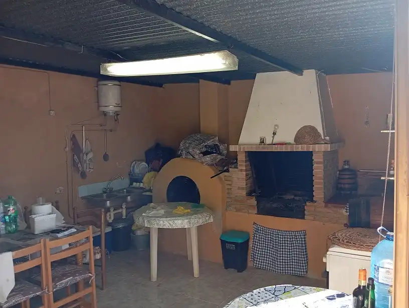 Cuina de Casa o xalet en venda en Elche / Elx amb Aire condicionat, Jardí privat i Terrassa