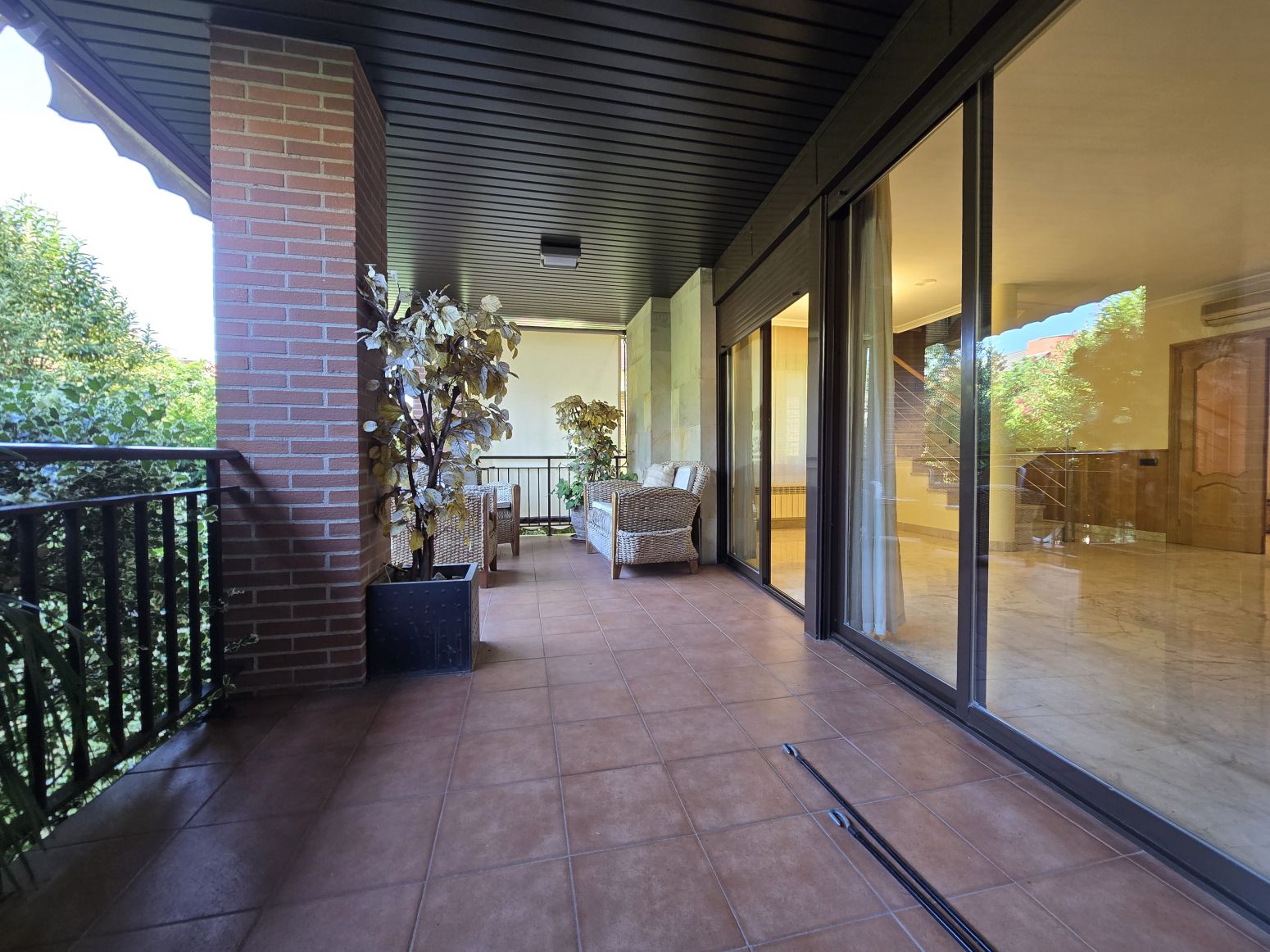 Terrace of Single-family semi-detached for sale in Lardero  with Heating, Private garden and Parquet flooring