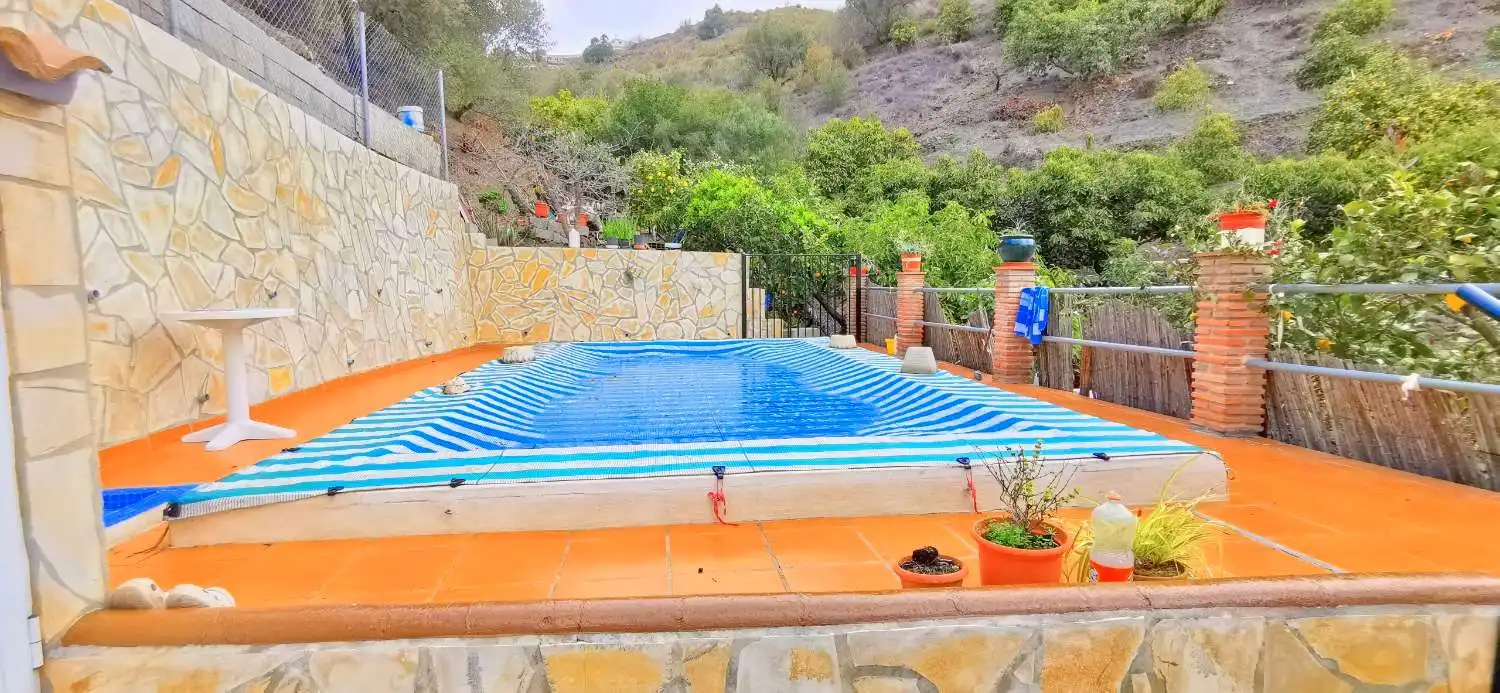 Piscina de Casa o xalet en venda en Canillas de Aceituno amb Jardí privat, Terrassa i Traster
