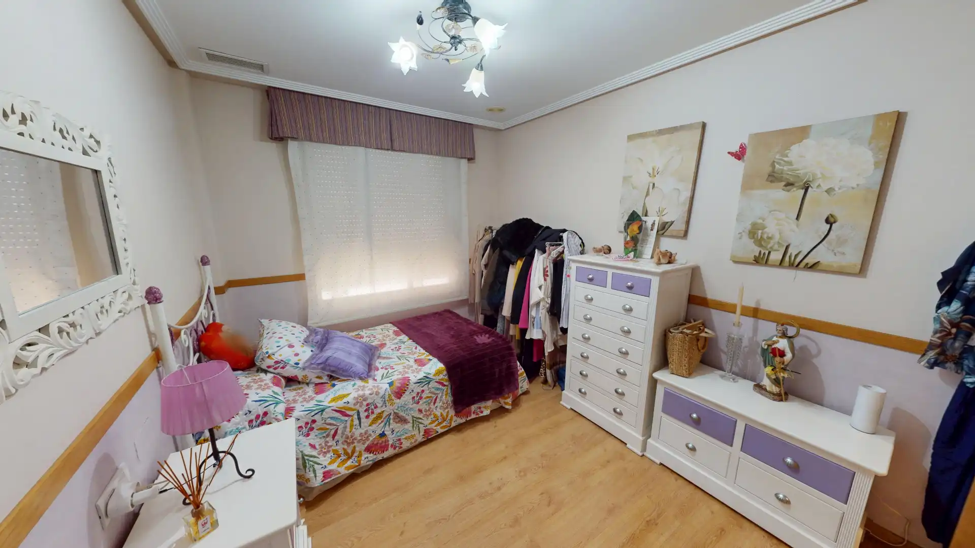 Bedroom of Flat for sale in Aspe  with Air Conditioner, Parquet flooring and Furnished