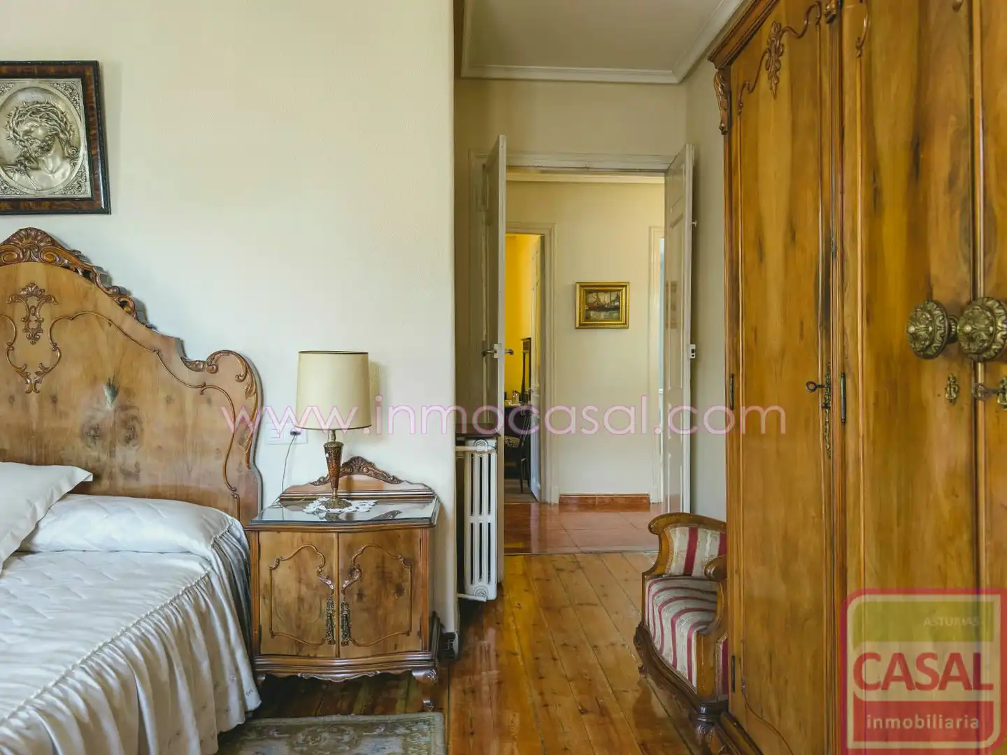 Bedroom of Flat for sale in Mieres (Asturias)  with Heating, Terrace and Storage room