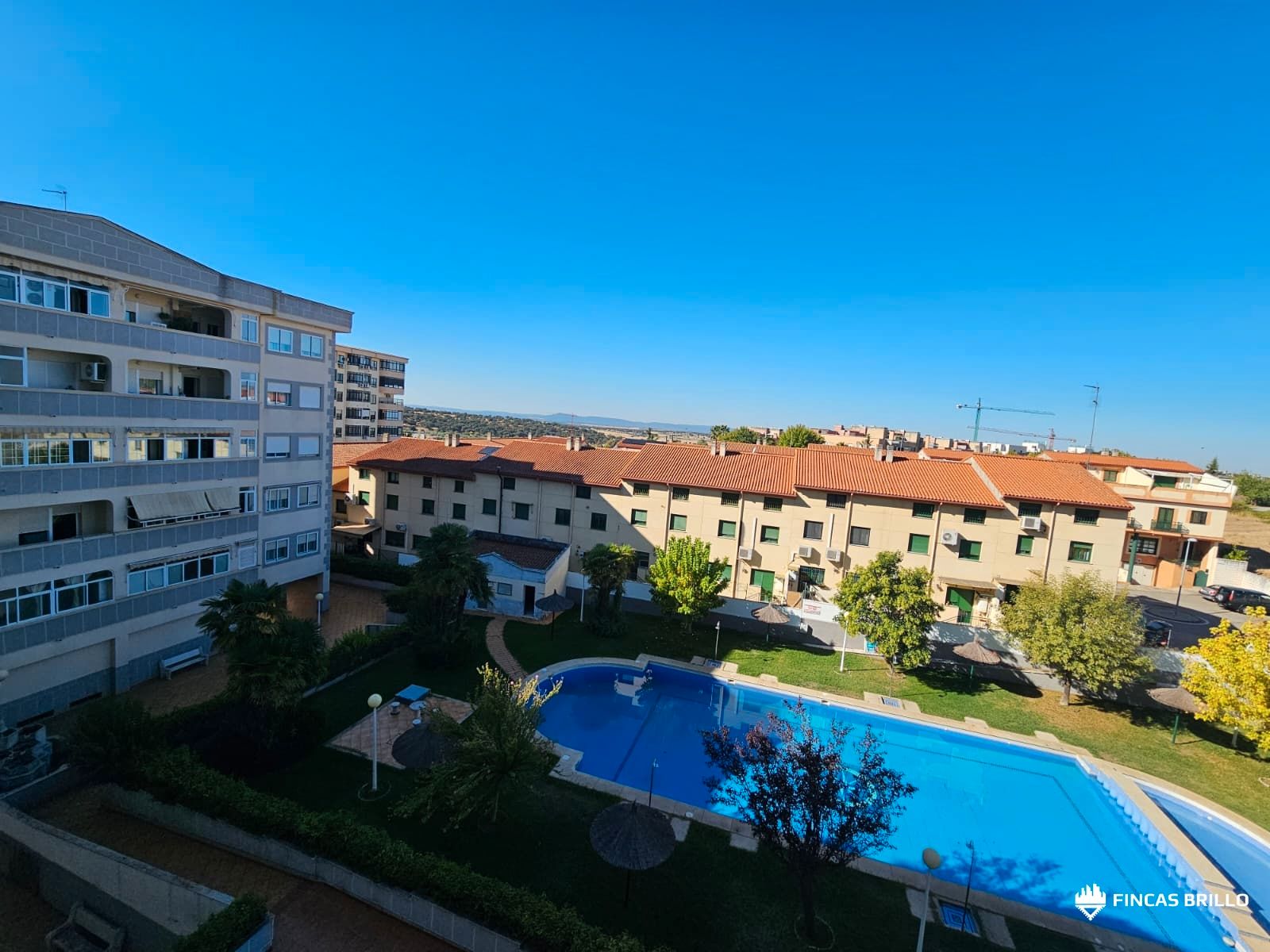 Swimming pool of Flat for sale in Cáceres Capital  with Air Conditioner, Heating and Terrace