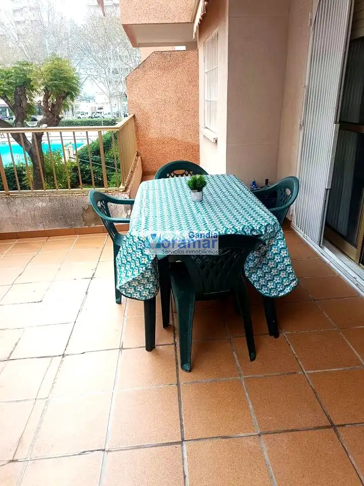 Terrassa de Apartament en venda en Gandia amb Aire condicionat, Jardí privat i Terrassa