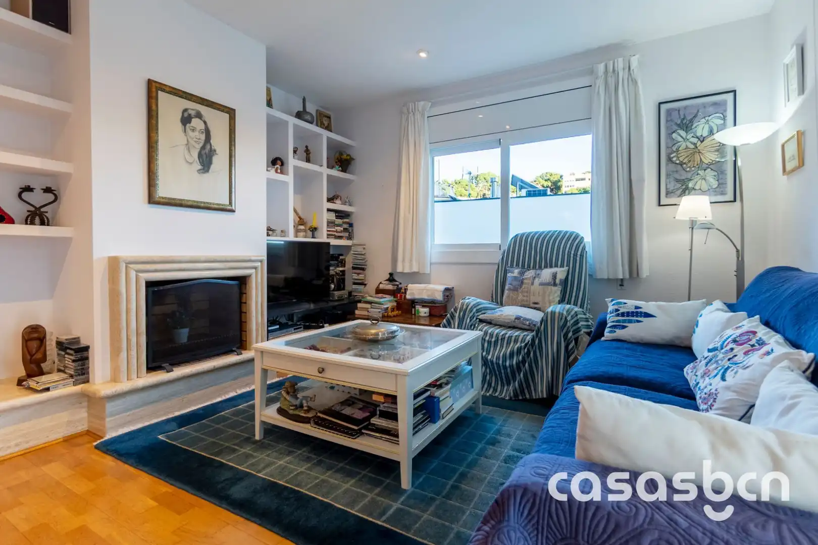 Living room of Houses for sale in Castelldefels  with Air Conditioner, Heating and Private garden