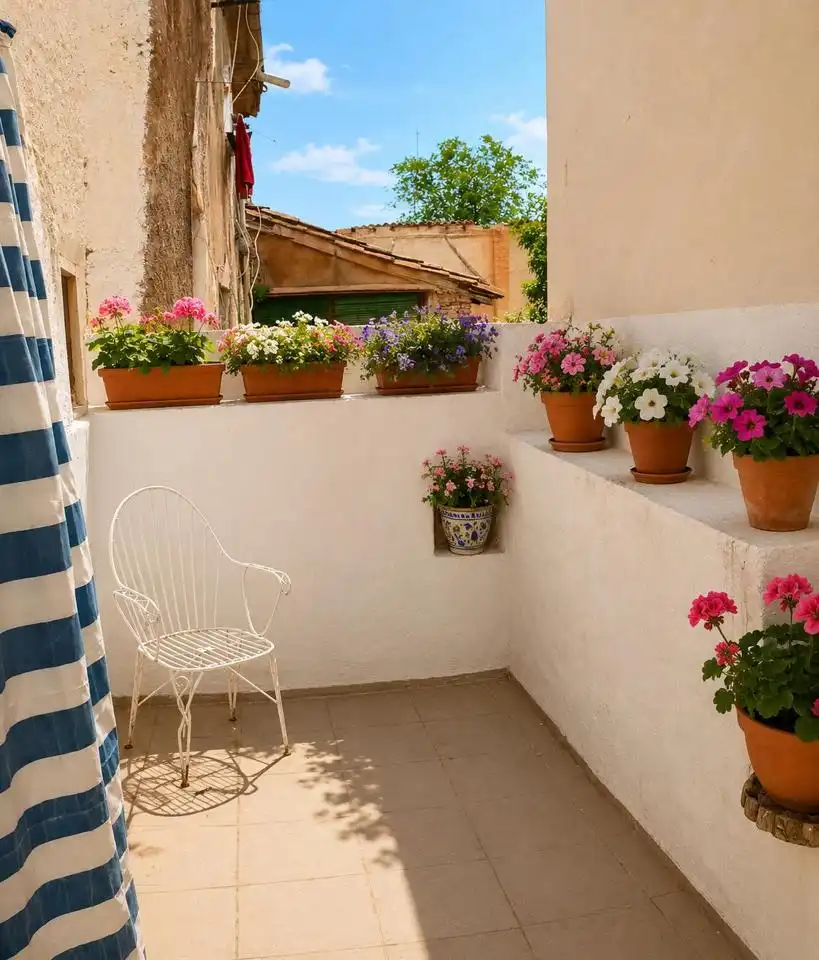 Terrassa de Casa o xalet en venda en Sabiñán amb Jardí privat, Terrassa i Moblat