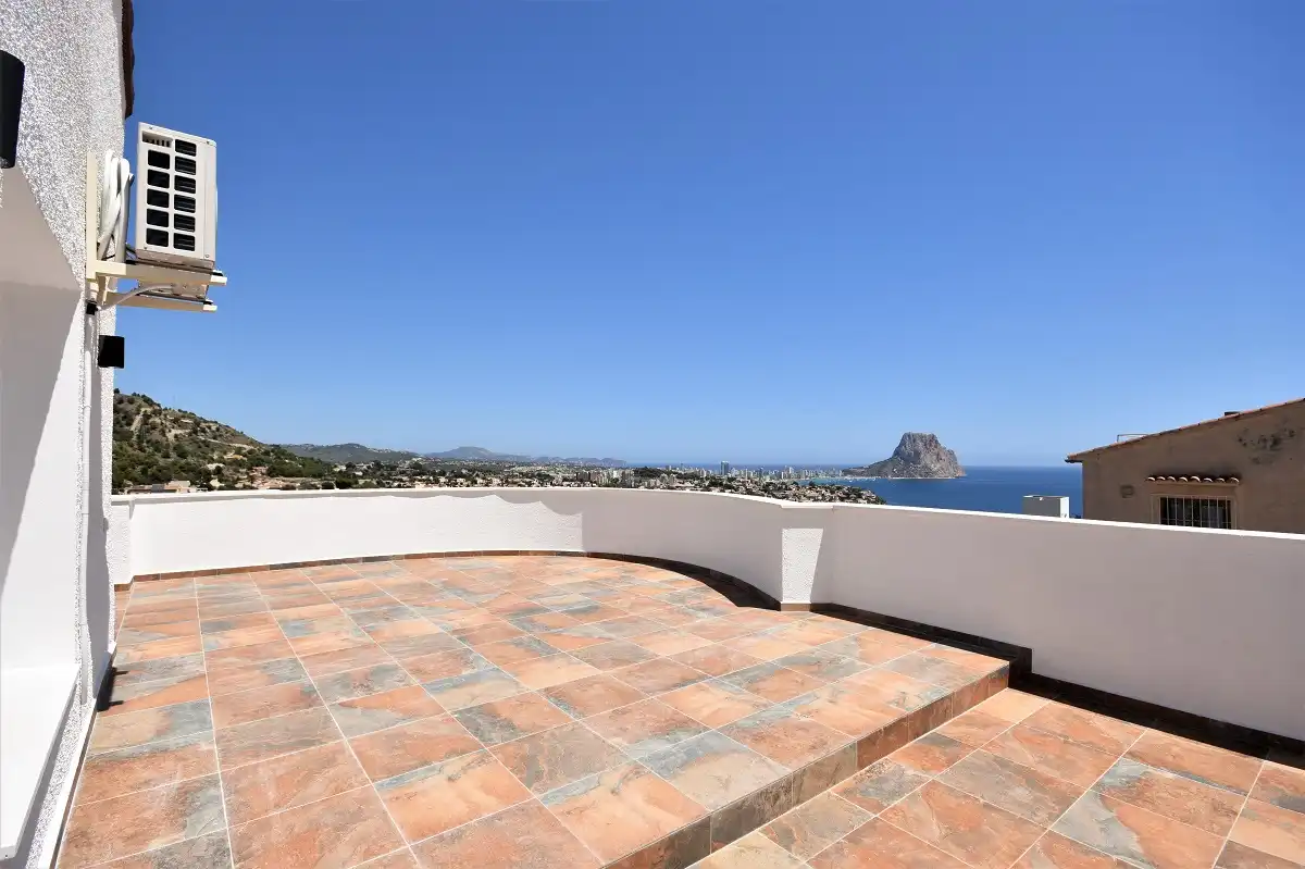 Terraza de Casa o chalet en venta en Calpe / Calp con Aire acondicionado, Calefacción y Jardín privado