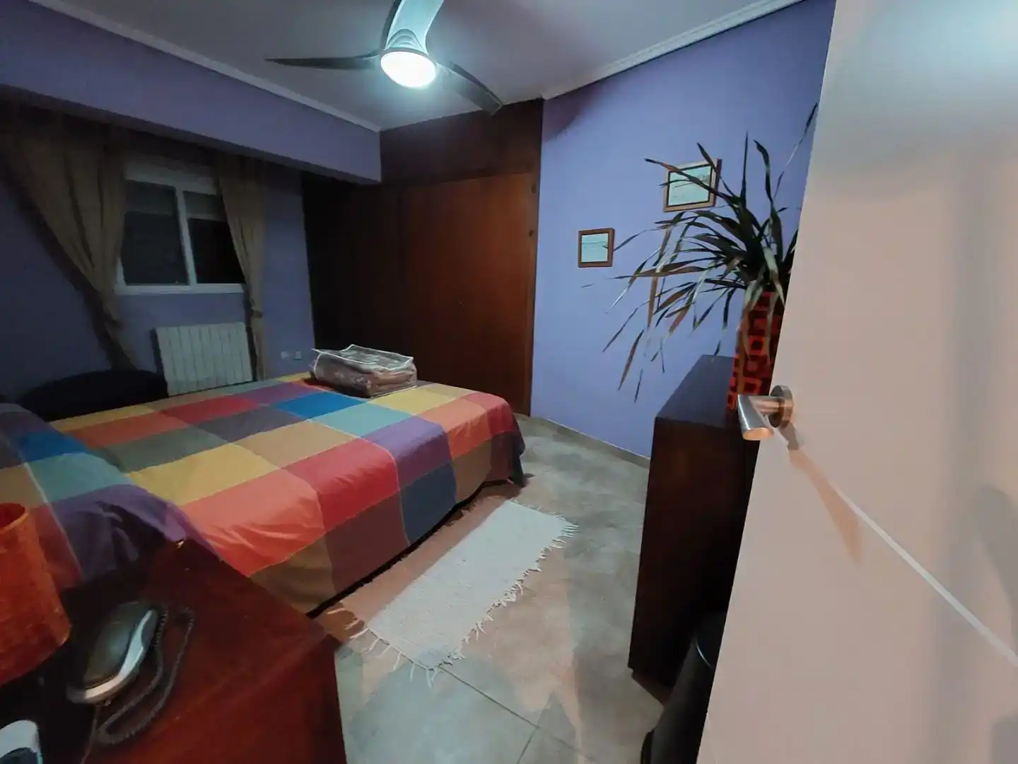 Bedroom of Flat for rent in  Valencia Capital  with Air Conditioner and Balcony