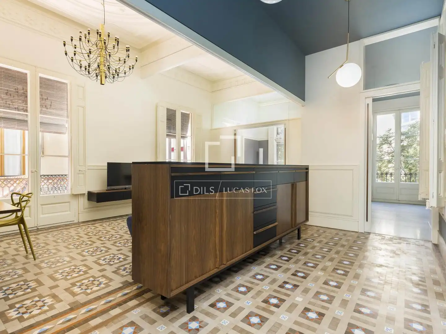 Kitchen of Flat for rent in Barcelona  with Air Conditioner, Furnished and Balcony