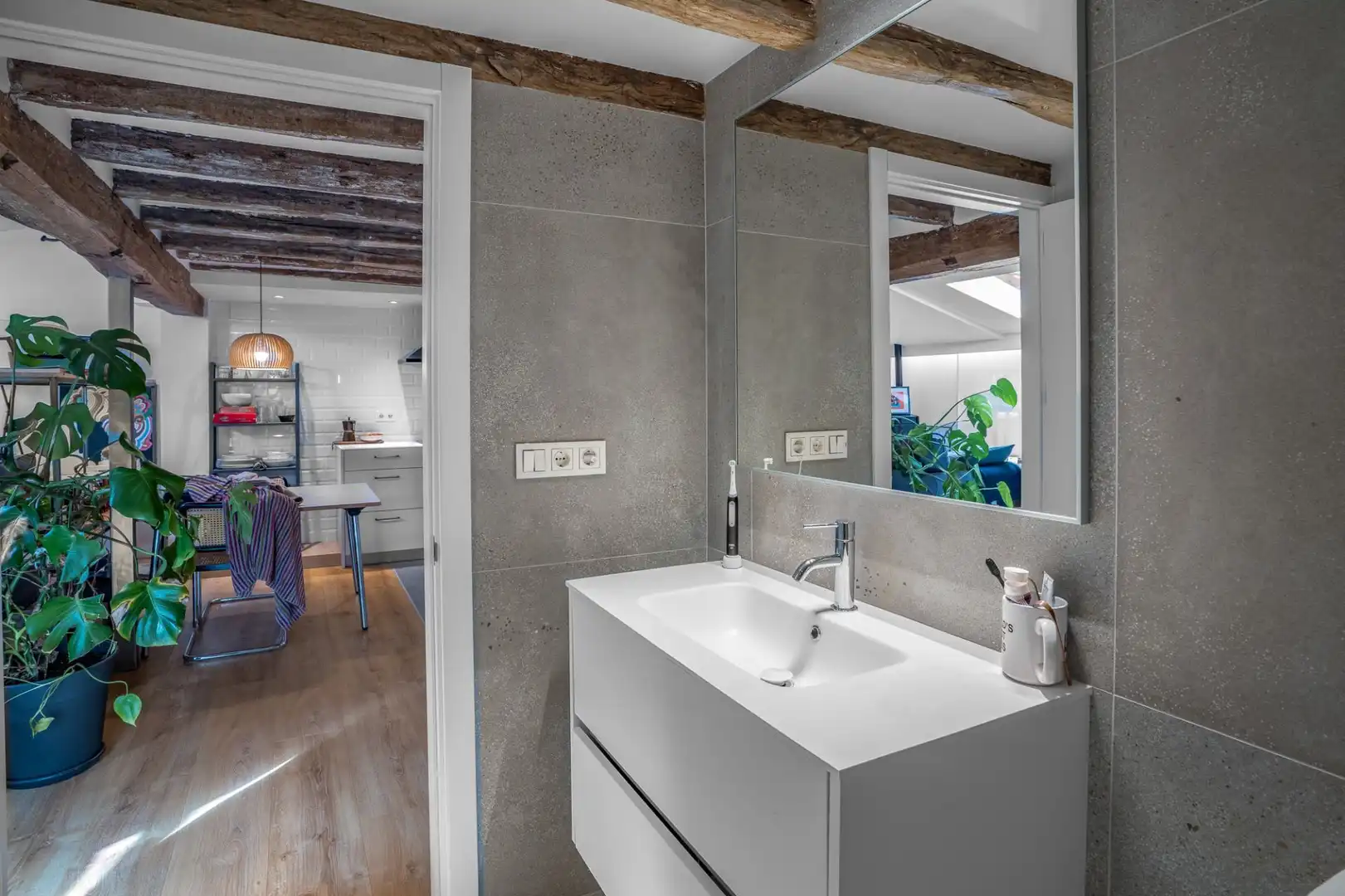 Badezimmer von Wohnung zur Miete in Tolosa mit Heizung und Möbliert