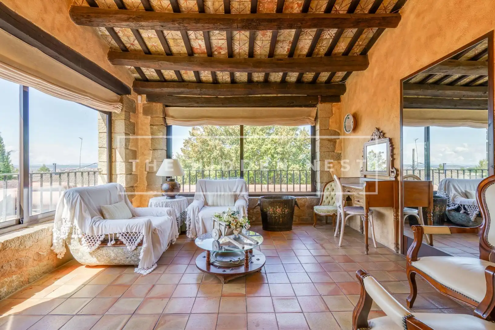 Sala de estar de Finca rústica en venta en Sentmenat con Calefacción, Jardín privado y Trastero