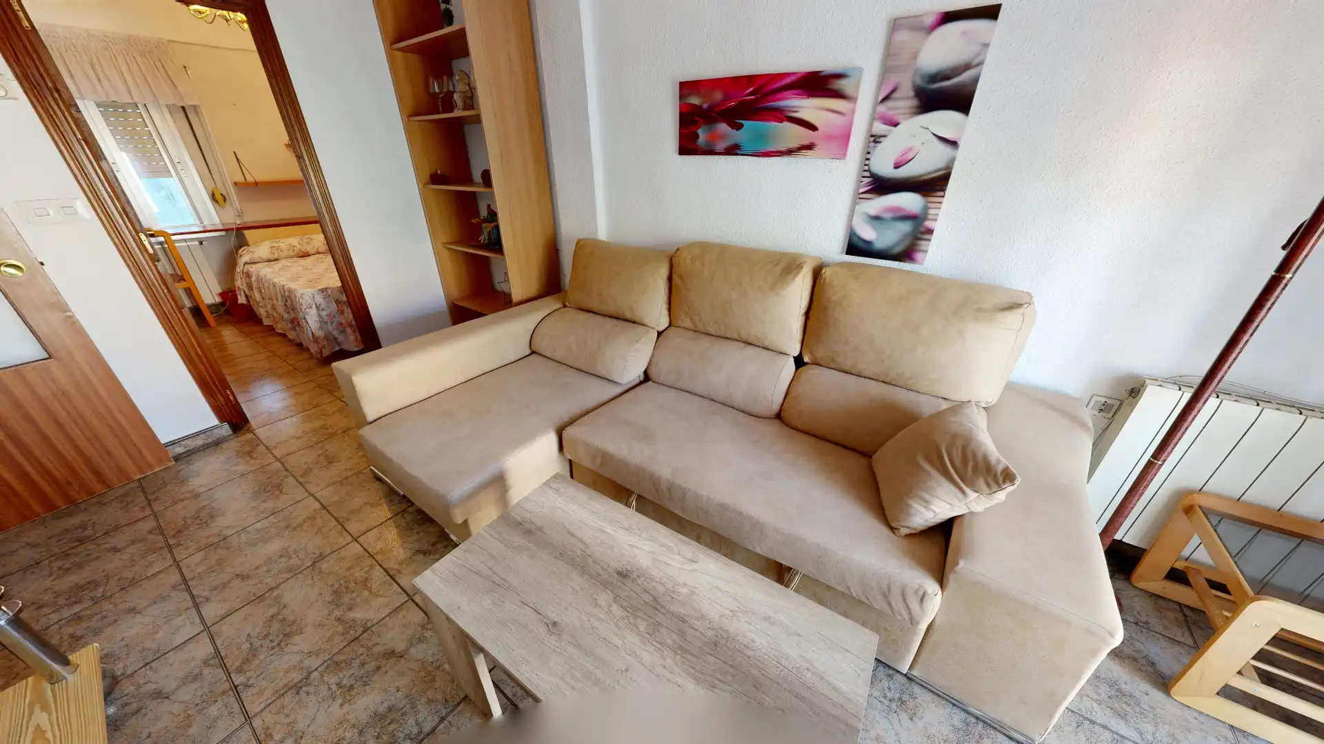 Sala de estar de Piso en venta en Albacete con Calefacción, Trastero y Amueblado