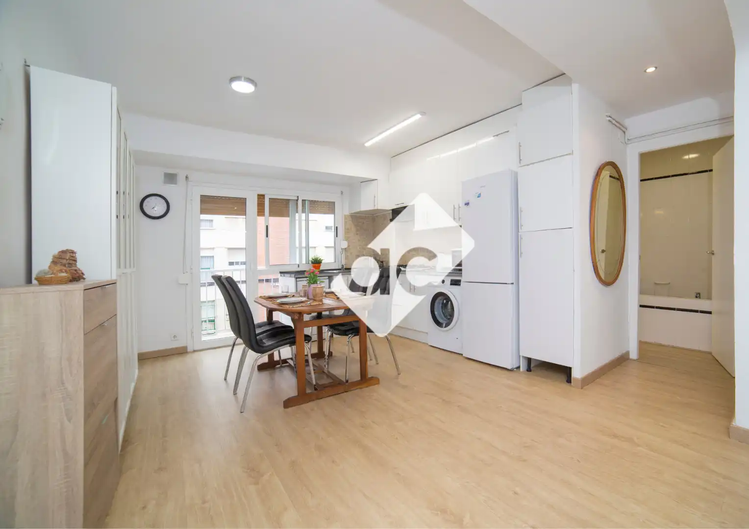 Cocina de Piso de alquiler en Valencia con Aire acondicionado, Calefacción y Amueblado