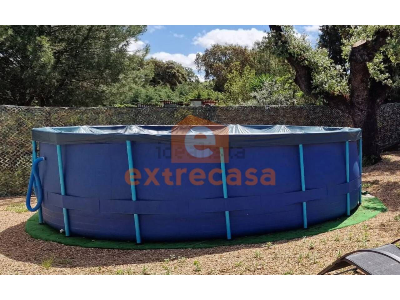 Swimming pool of House or chalet to rent in Badajoz Capital  with Air Conditioner, Private garden and Terrace