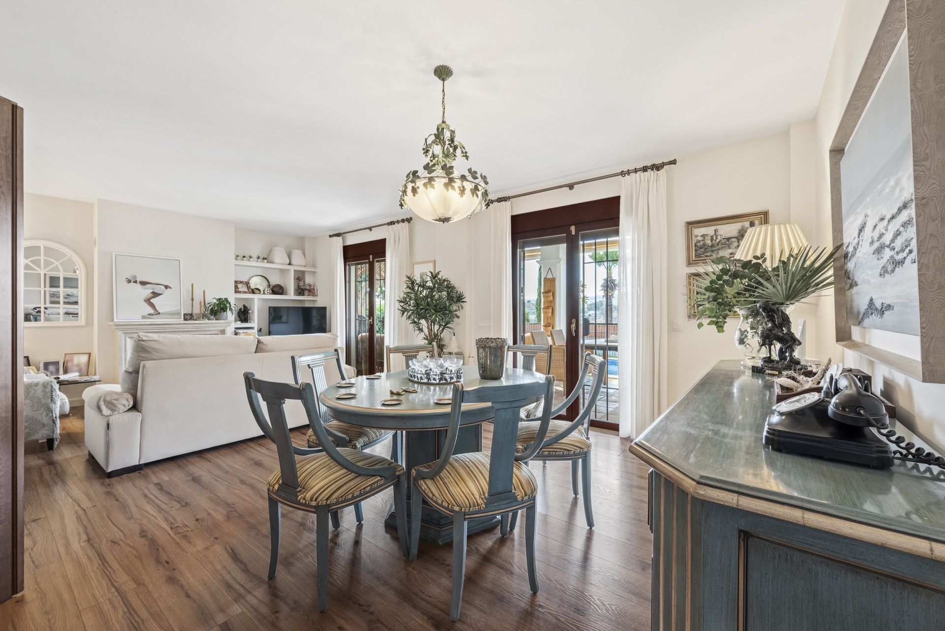 Dining room of House or chalet for sale in Mijas  with Air Conditioner, Private garden and Terrace