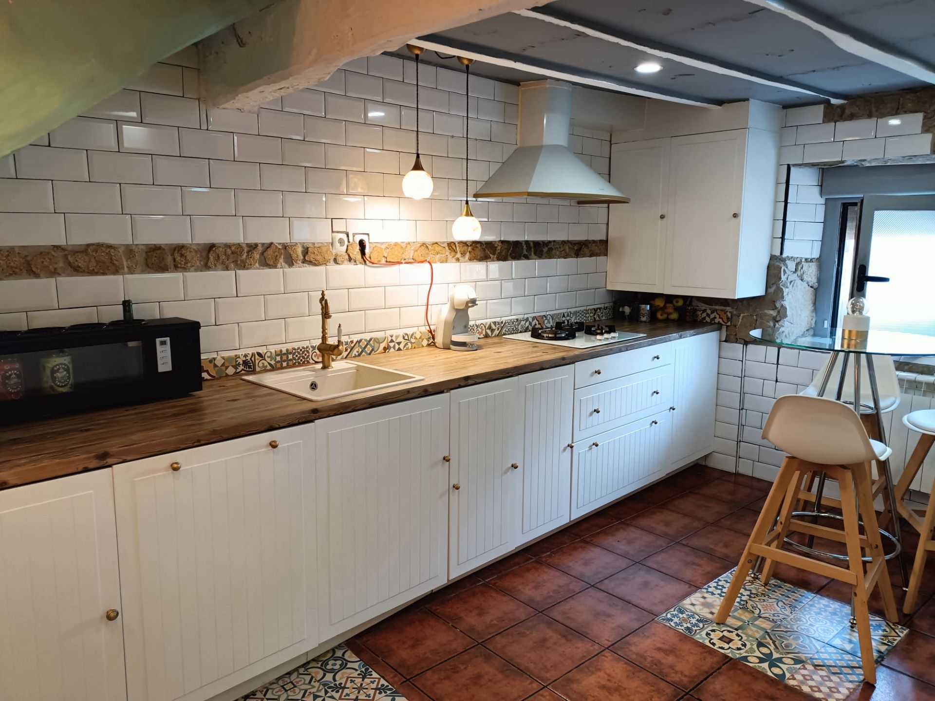 Kitchen of Single-family semi-detached for sale in Aguilar de Campoo  with Heating, Private garden and Furnished