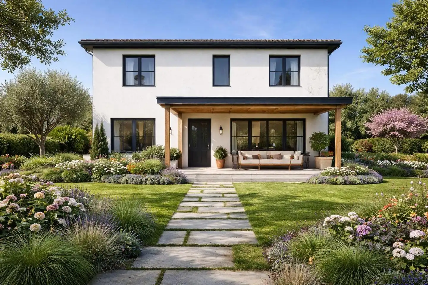 Vista exterior de Casa o chalet en venta en Oleiros con Jardín privado, Terraza y Balcón