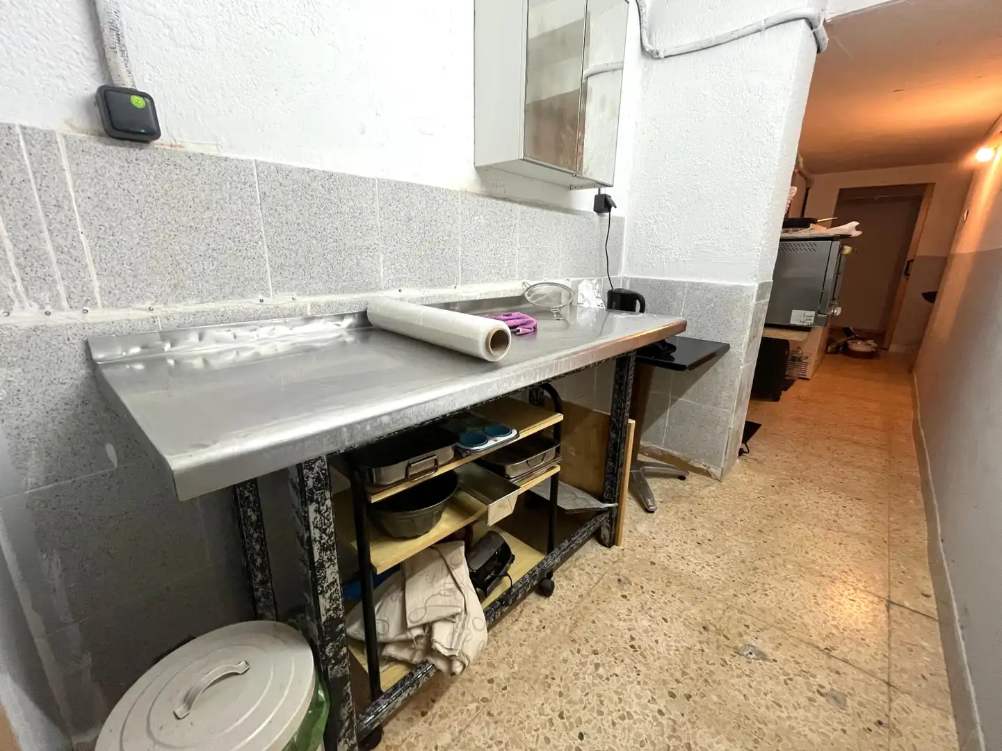 Cocina de Local en traspaso en Barcelona con Aire acondicionado y Amueblado