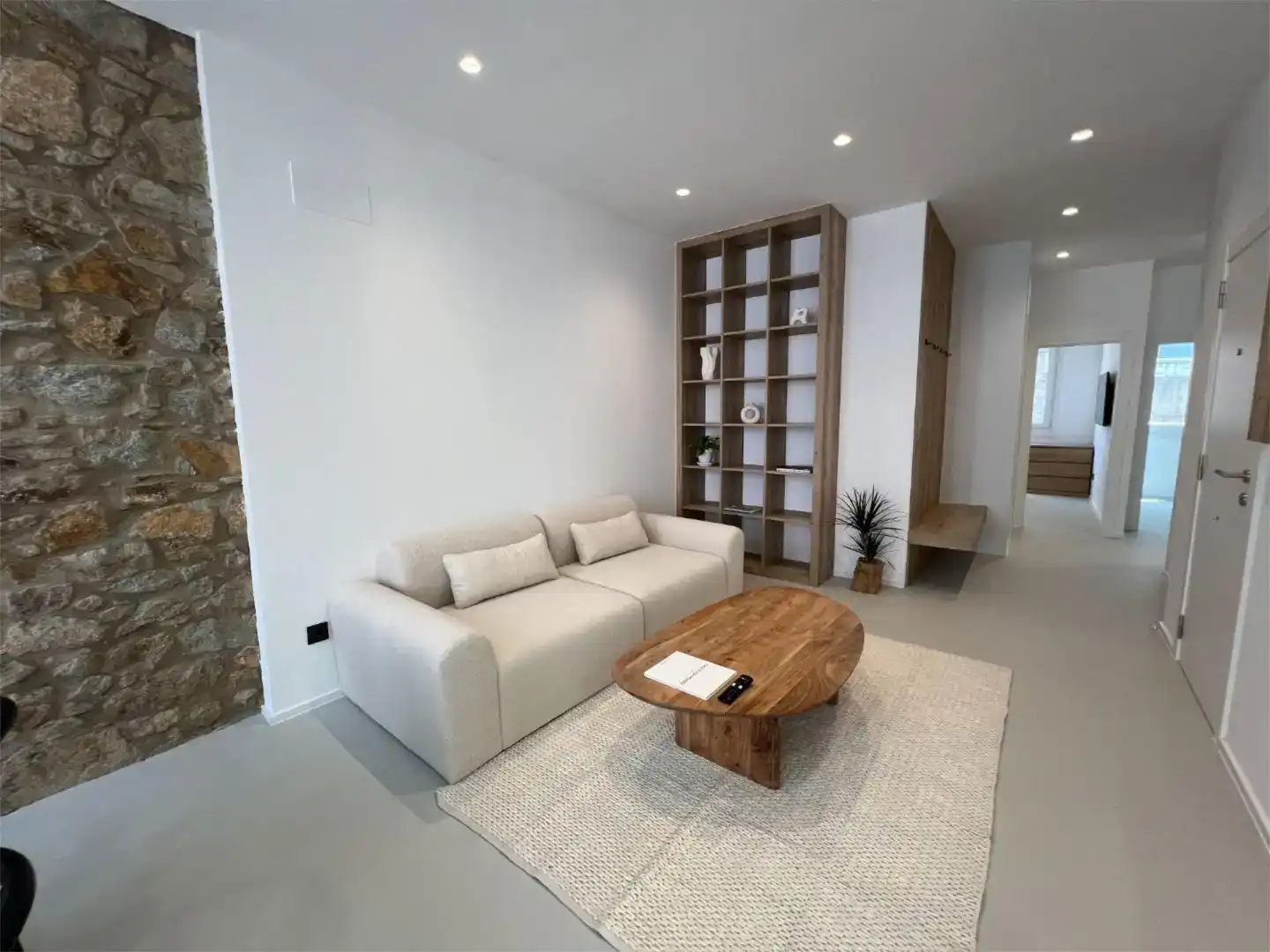 Wohnzimmer von Wohnung zur Miete in Ferrol mit Balkon