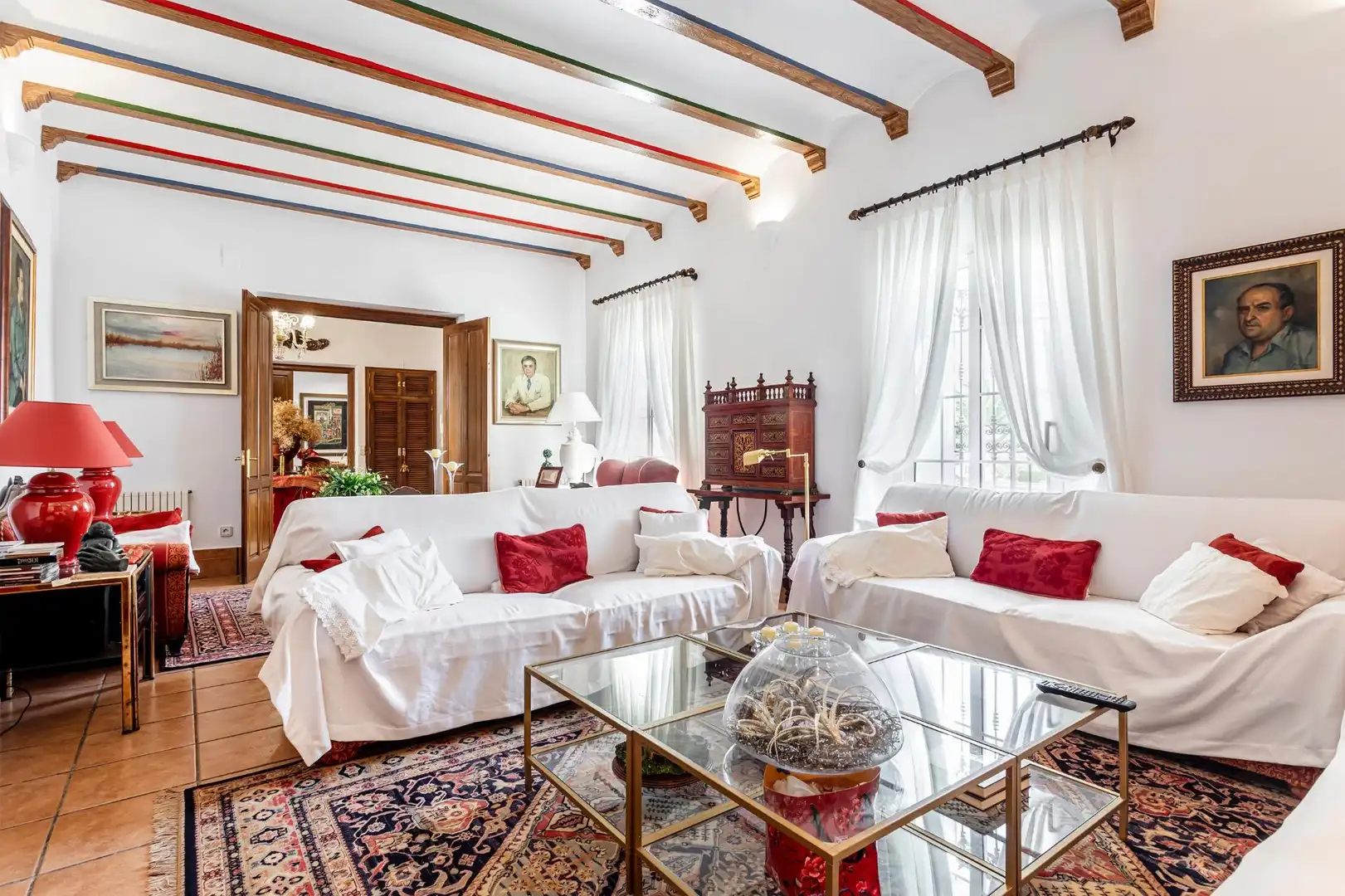 Living room of Houses for sale in Chiva  with Air Conditioner, Private garden and Terrace