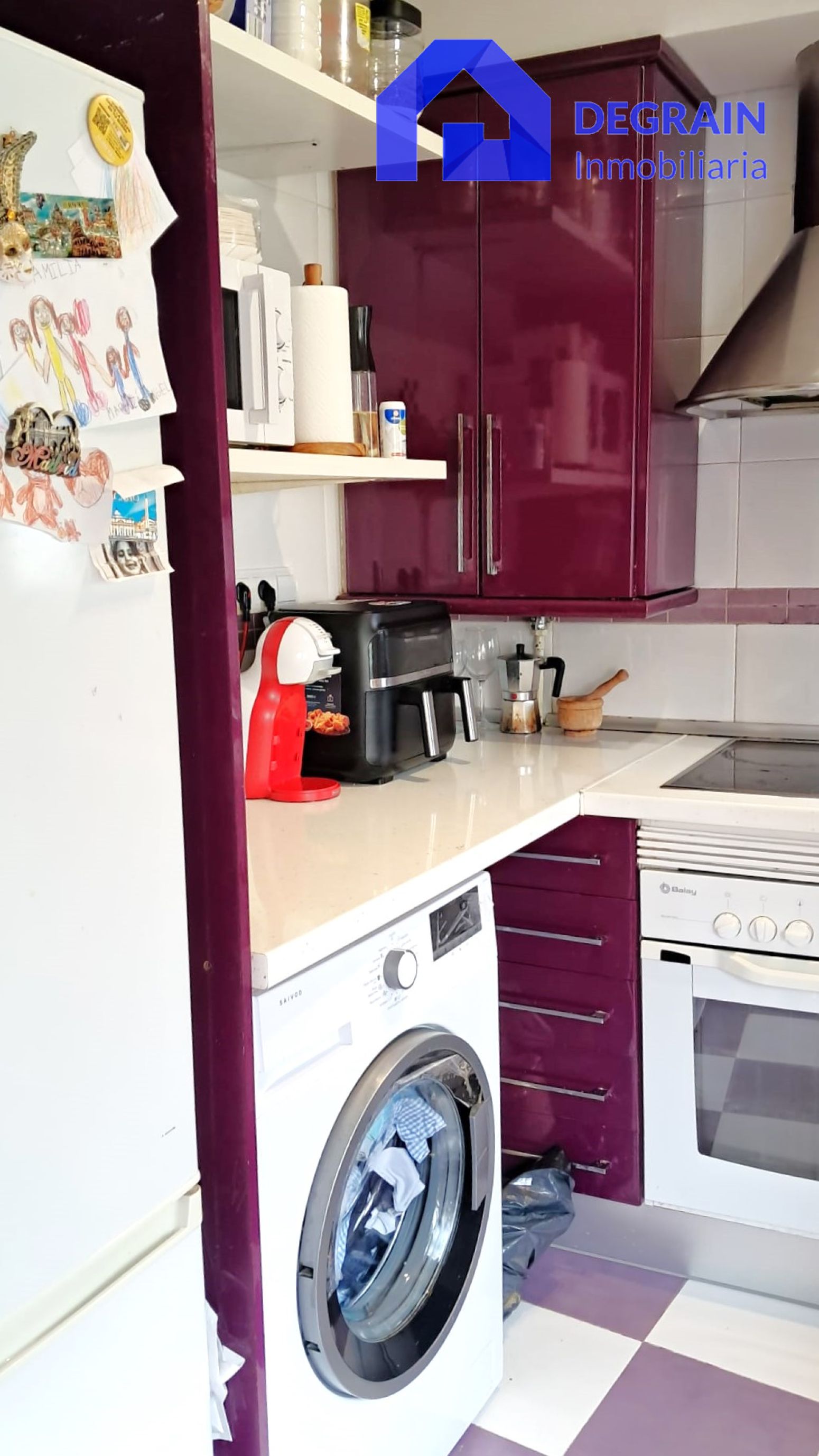 Kitchen of Flat for sale in Oviedo   with Heating and Private garden