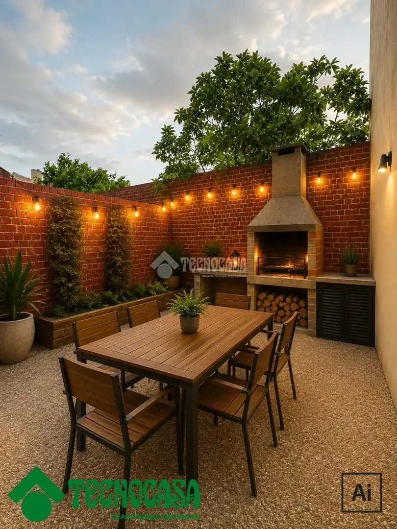 Terraza de Casa adosada en venta en Los Navalucillos con Jardín privado