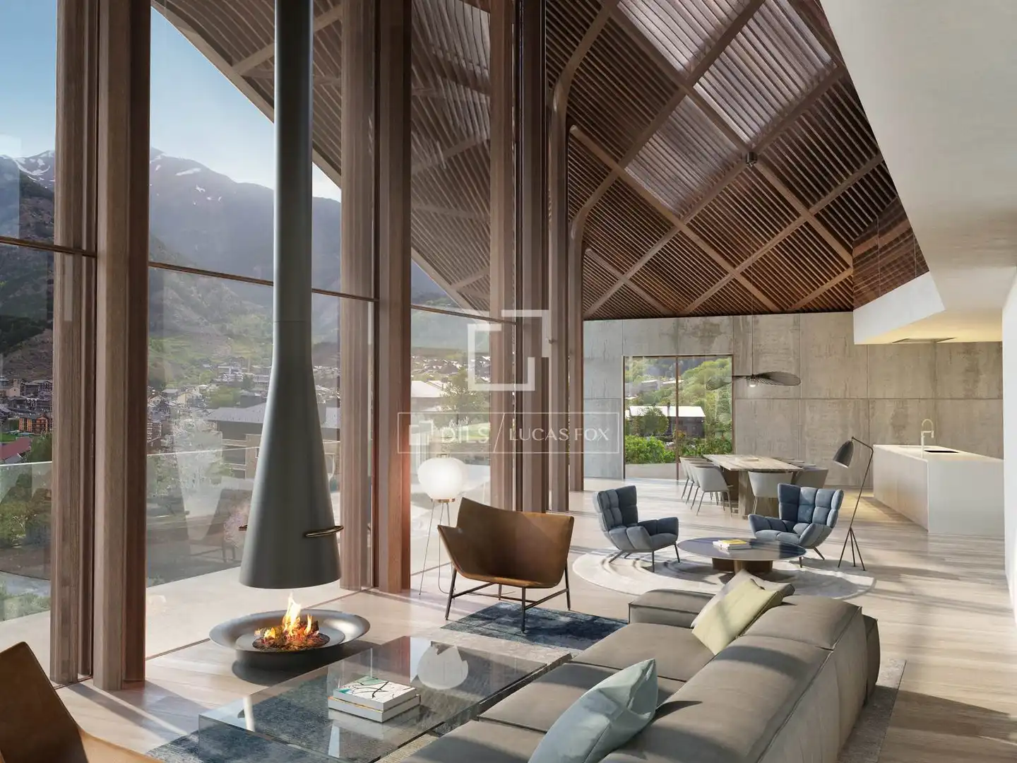 Sala de estar de Piso en venta en Ordino con Aire acondicionado, Calefacción y Parquet