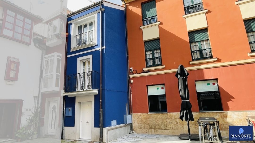 Exterior view of Single-family semi-detached for sale in Gozón  with Air Conditioner, Heating and Storage room