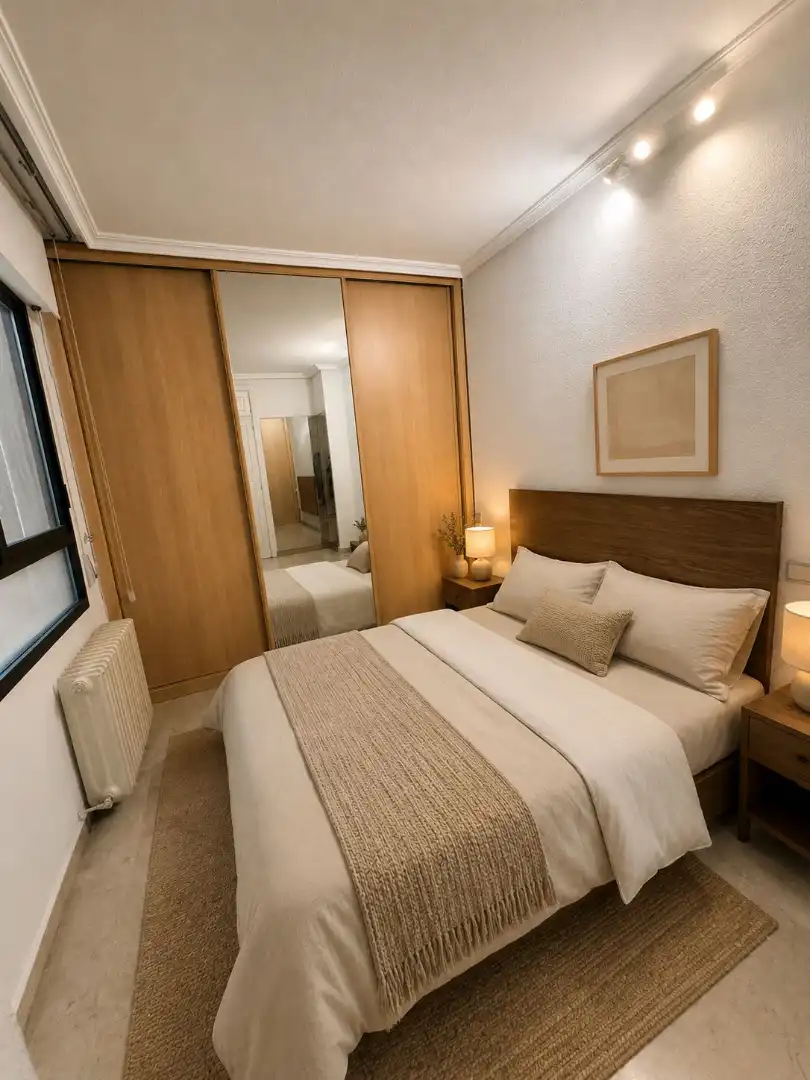 Bedroom of Flat for sale in Madrid  with Air Conditioner and Heating