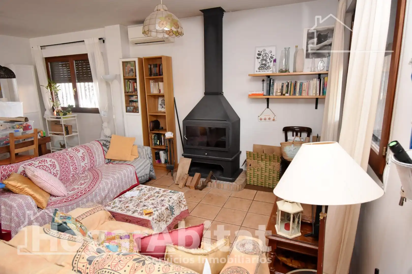 Living room of Houses for sale in Picassent  with Air Conditioner, Private garden and Terrace