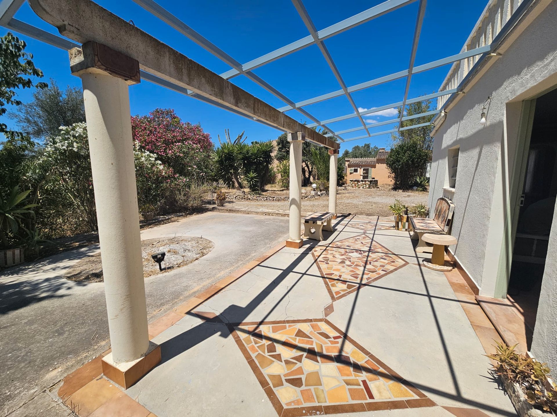 Terrace of Country house to rent in Sant Llorenç des Cardassar  with Air Conditioner, Private garden and Terrace