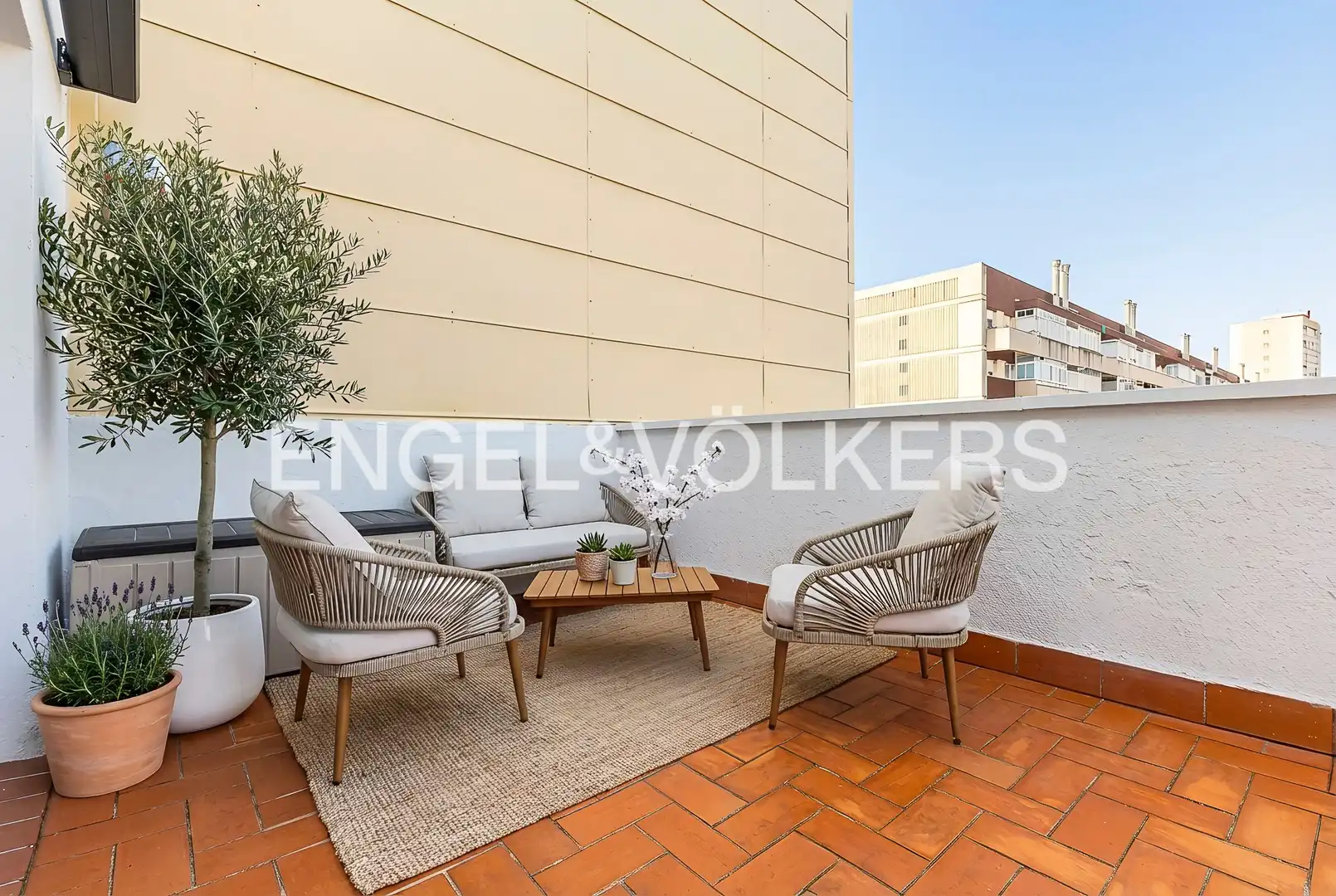 Terraza de Ático de alquiler en Barcelona con Aire acondicionado, Calefacción y Parquet