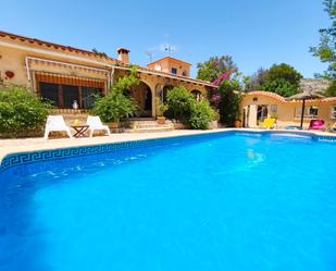Swimming pool of Country house for sale in Castell de Castells  with Air Conditioner, Heating and Private garden
