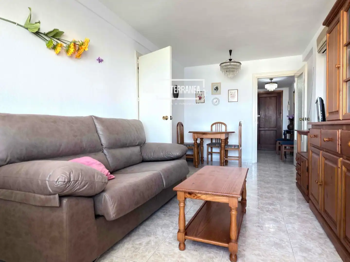 Wohnzimmer von Wohnung zum Verkauf in Gandia mit Klimaanlage, Heizung und Terrasse