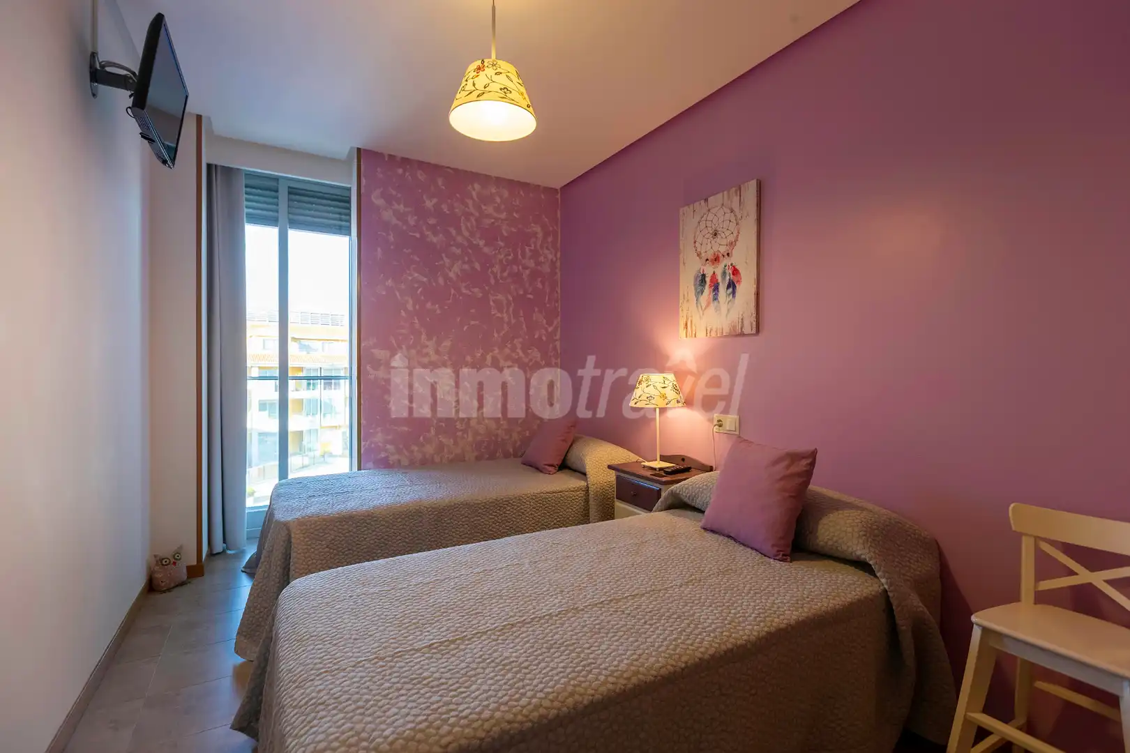 Habitación de Apartamento de alquiler en Sanxenxo con Terraza, Amueblado y Horno