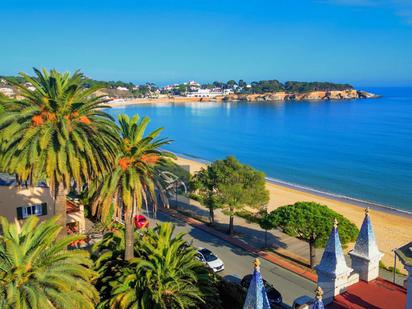 Exterior view of Single-family semi-detached for sale in Sant Feliu de Guíxols  with Air Conditioner, Heating and Parquet flooring