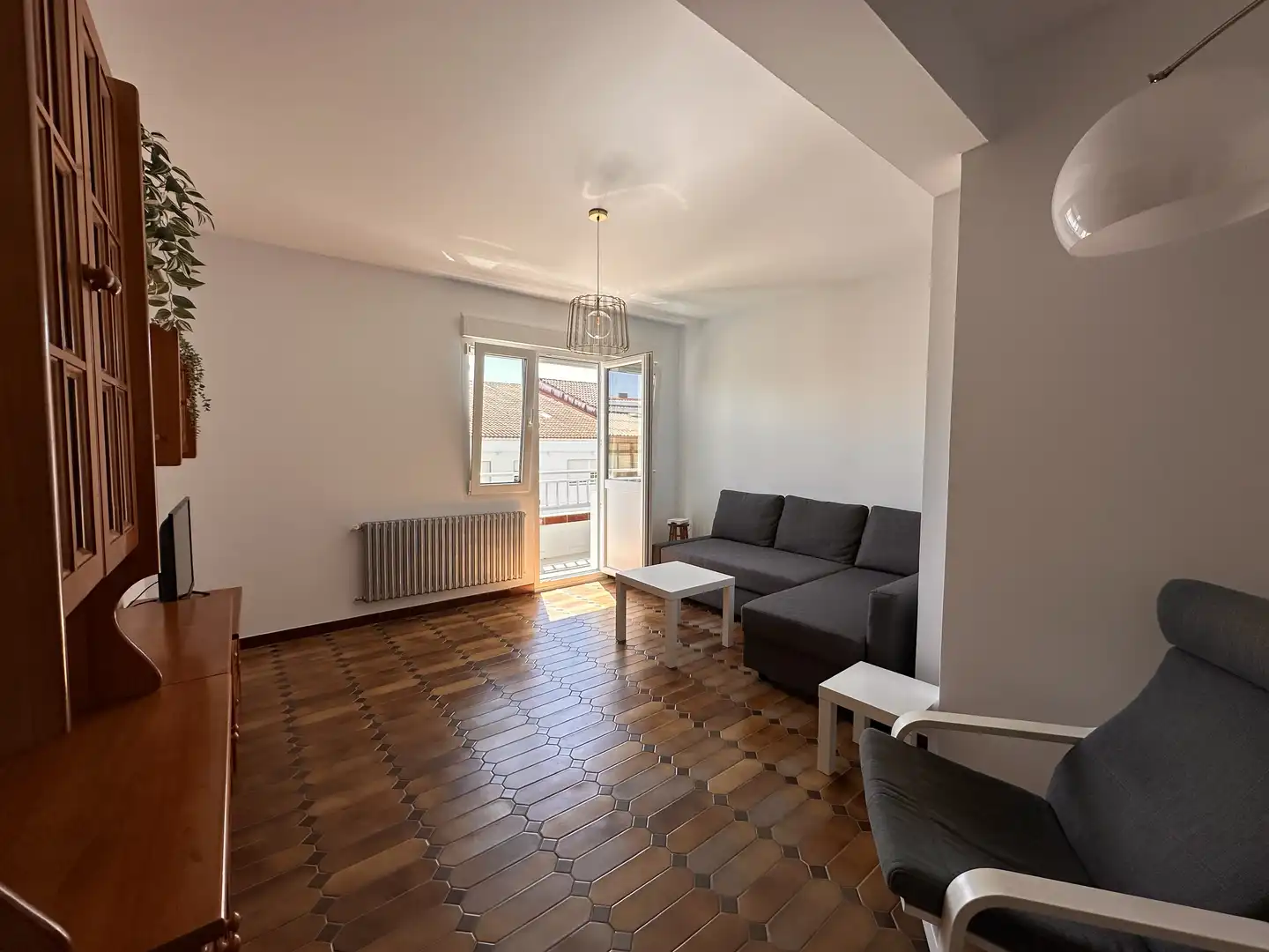 Living room of Flat for rent in Negreira  with Heating, Furnished and TV