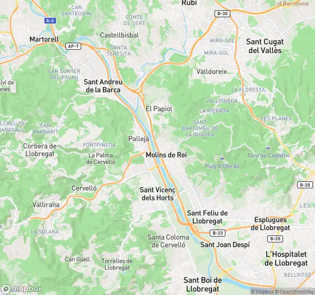 Vista exterior de Piso en venta en Molins de Rei