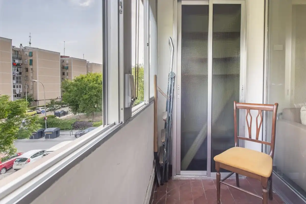 Balcony of Flat for sale in Madrid  with Air Conditioner, Heating and Terrace