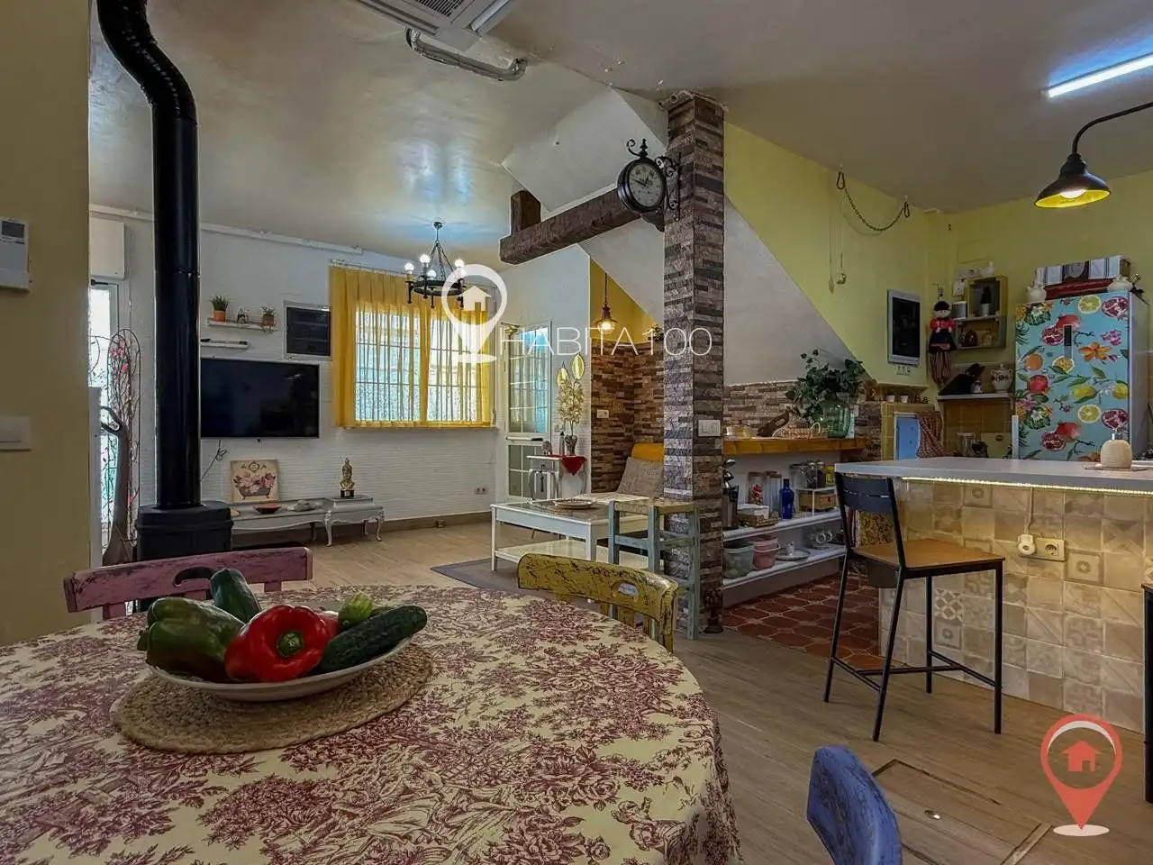 Sala de estar de Casa o chalet en venta en Cañaveras con Aire acondicionado, Calefacción y Terraza