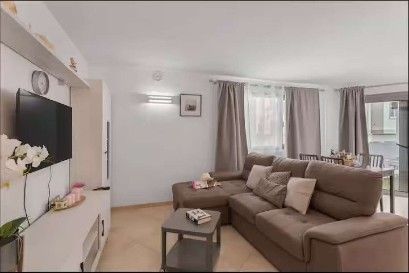 Sala d'estar de Apartament per a compartir en Mogán amb Aire condicionat i Terrassa