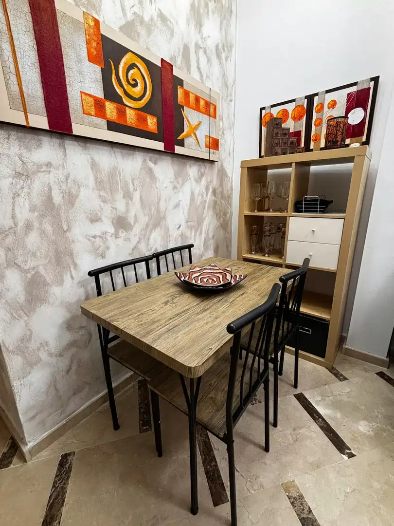 Dining room of Flat for rent in Sevilla  with Air Conditioner, Heating and Private garden
