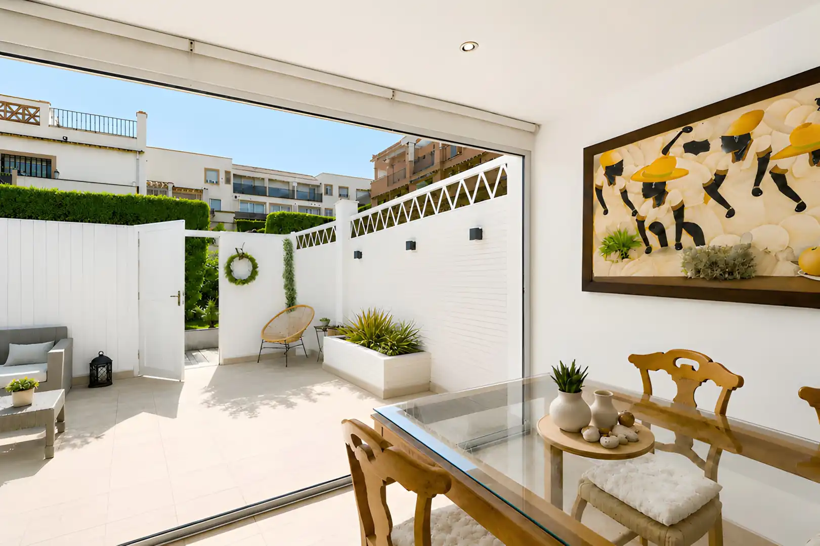 Terrassa de Casa adosada en venda en Estepona amb Aire condicionat, Jardí privat i Terrassa