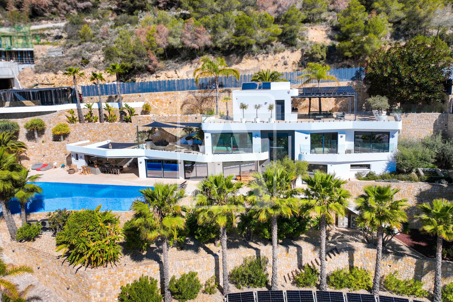 Vista exterior de Casa o xalet en venda en Benissa amb Aire condicionat, Calefacció i Jardí privat