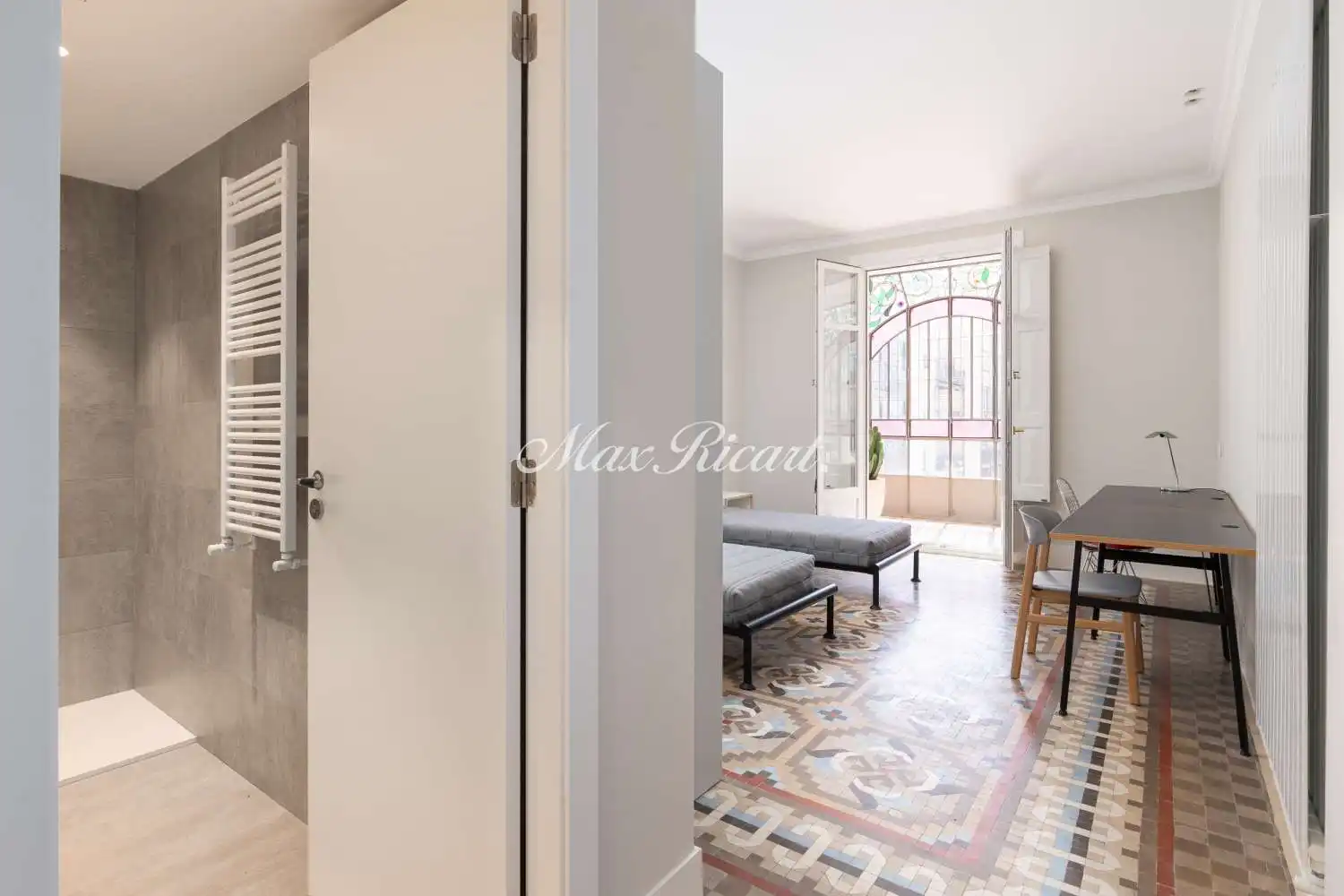 Bedroom of Flat for rent in Barcelona  with Air Conditioner, Heating and Storage room