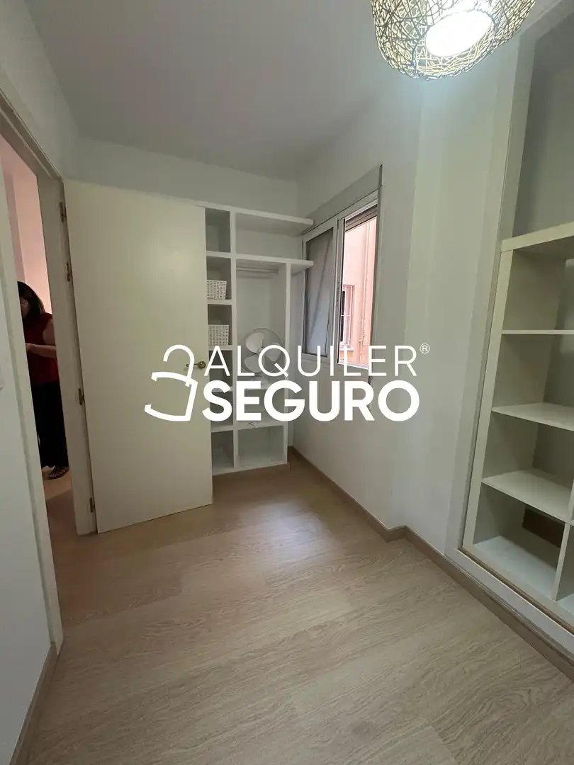 Schlafzimmer von Wohnung zur Miete in Málaga mit Klimaanlage und Möbliert